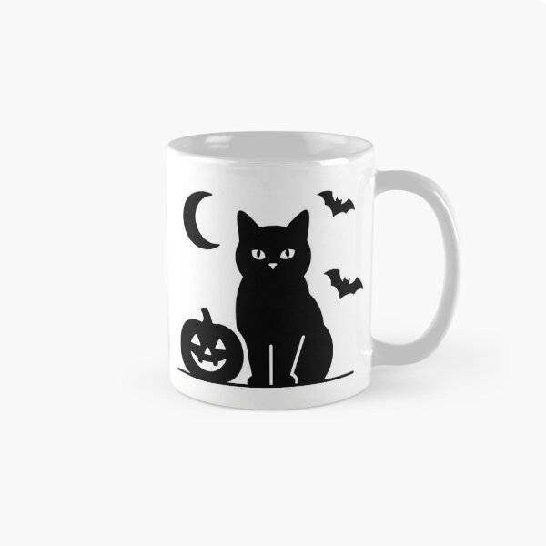 Item preview, Black Bombay Cat Halloween Minimalist Cute Spooky Pumpkin Bat Moon Graphic designed and sold by Ghostlycats2026.