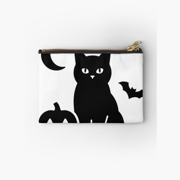 Item preview, Black Bombay Cat Halloween Minimalist Cute Spooky Pumpkin Bat Moon Graphic designed and sold by Ghostlycats2026.