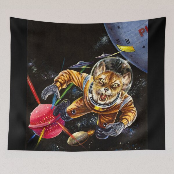 Item preview, Friends From an Alien Universe  - Retro Comic Sci-Fi Art designed and sold by NinaJG007.