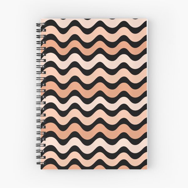 Item preview, 3D wave pattern - Terracotta color  designed and sold by Pattern Petals.