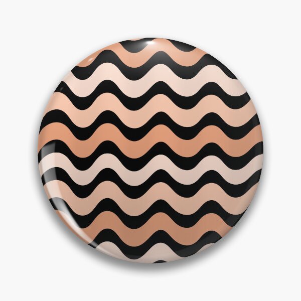 Item preview, 3D wave pattern - Terracotta color  designed and sold by Pattern Petals.