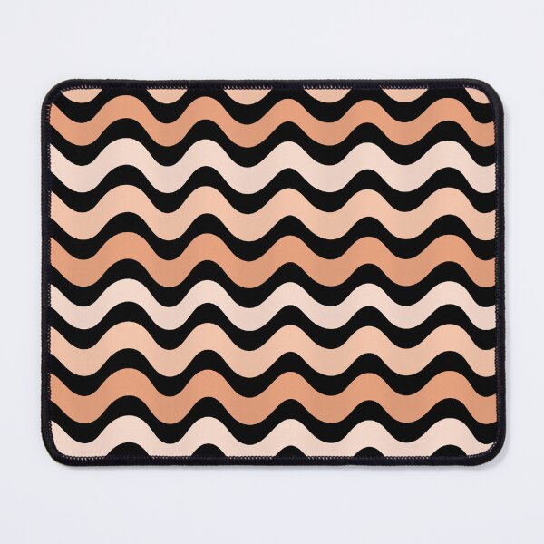 Item preview, 3D wave pattern - Terracotta color designed and sold by Pattern Petals.