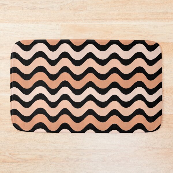 Item preview, 3D wave pattern - Terracotta color  designed and sold by Pattern Petals.