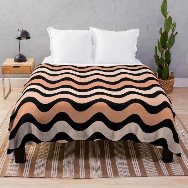 Item preview, 3D wave pattern - Terracotta color designed and sold by Pattern Petals.