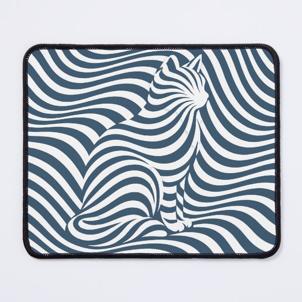 Item preview, Invisible Cat Op Art – Dusty Navy designed and sold by WAUZ.