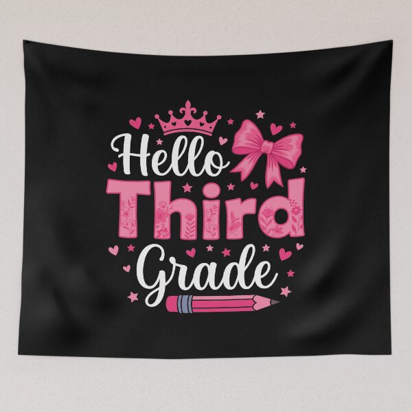 Item preview, Hello Third Grade Back To School Student Academic Year designed and sold by Doodleoub.