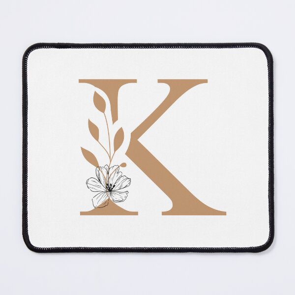 Item preview, Floral Monogram K Letter K Sticker | Elegant Botanical Initial K designed and sold by Mia-sanocean.