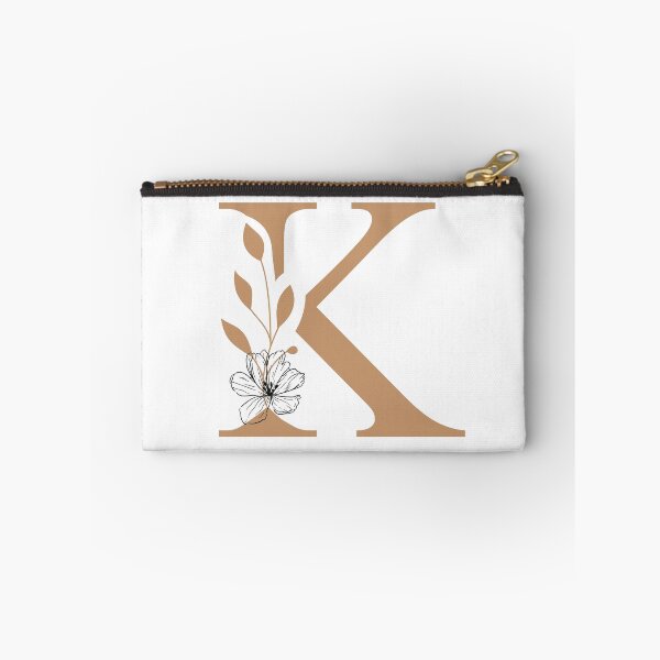 Item preview, Floral Monogram K Letter K Sticker | Elegant Botanical Initial K designed and sold by Mia-sanocean.