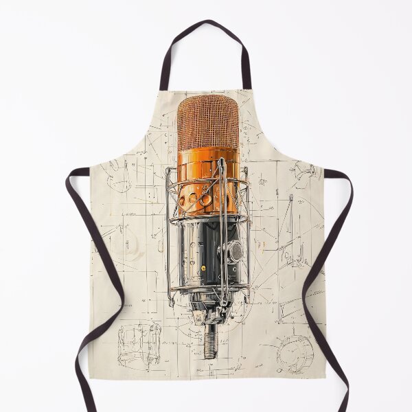 Item preview, Blueprint Microphone Sketch designed and sold by Design Atlas.