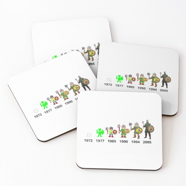 Item preview, Evolution of the RPG Hero [BLACK TEXT - PRINT ON LIGHT COLORS] designed and sold by Drendalgami.