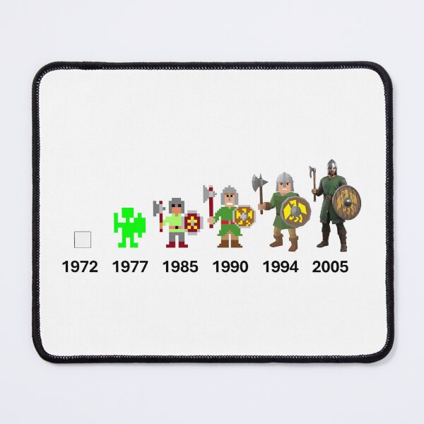 Item preview, Evolution of the RPG Hero [BLACK TEXT - PRINT ON LIGHT COLORS] designed and sold by Drendalgami.