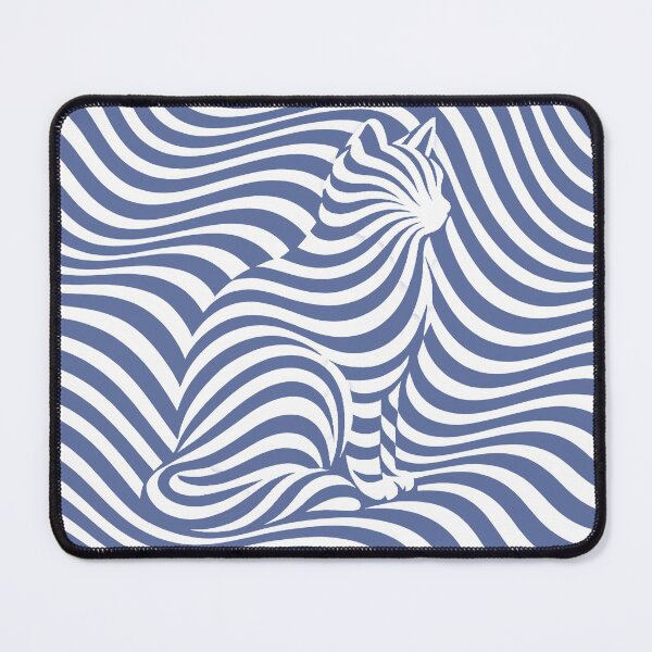 Item preview, Hidden Cat Illusion – Slate Blue designed and sold by WAUZ.