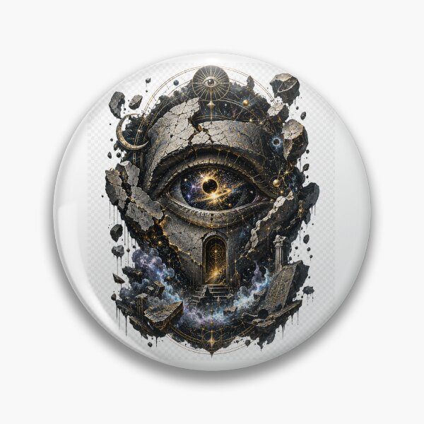Item preview, The Silent Watcher | Surreal Cosmic Eye Gothic T-Shirt designed and sold by Norique_7.