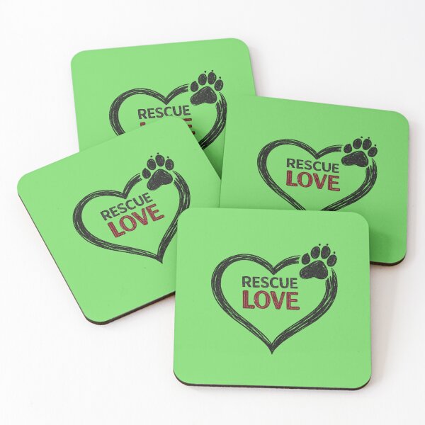 Item preview, Rescue Love | Minimalist Pet Rescue Paw Heart Design designed and sold by RosalesArts.