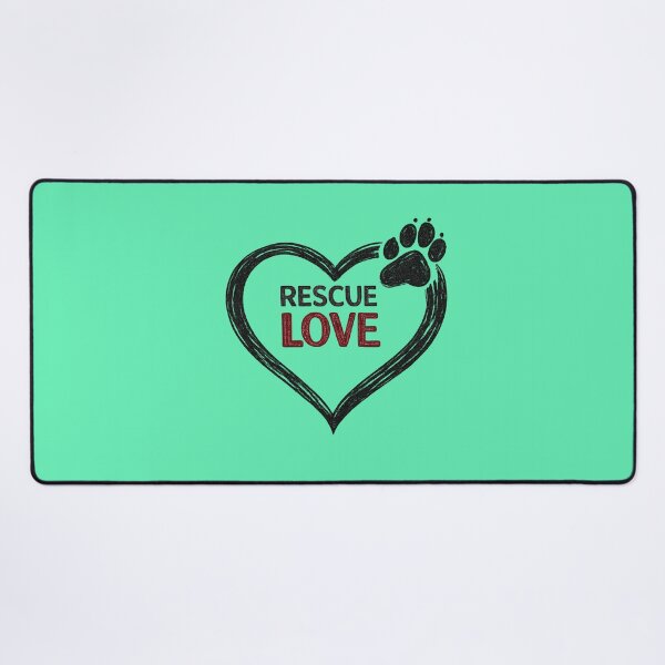 Item preview, Rescue Love | Minimalist Pet Rescue Paw Heart Design designed and sold by RosalesArts.