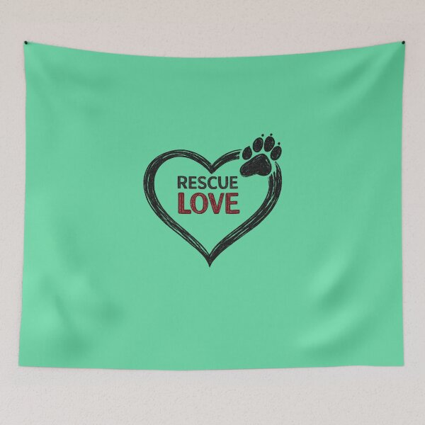 Item preview, Rescue Love | Minimalist Pet Rescue Paw Heart Design designed and sold by RosalesArts.