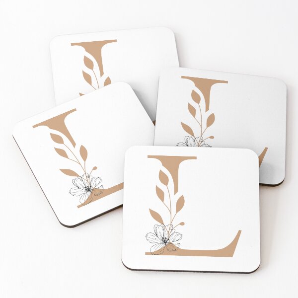 Item preview, Floral Monogram K Letter L Sticker | Elegant Botanical Initial L designed and sold by Mia-sanocean.