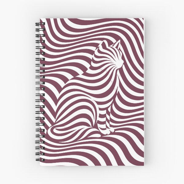Item preview, Invisible Cat Optical Art – Burgundy designed and sold by WAUZ.