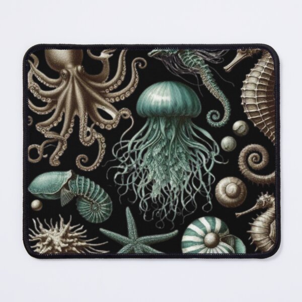 Item preview, Vintage Marine Biology Sticker Pack - Aesthetic Jellyfish & Shells designed and sold by DODObakr.