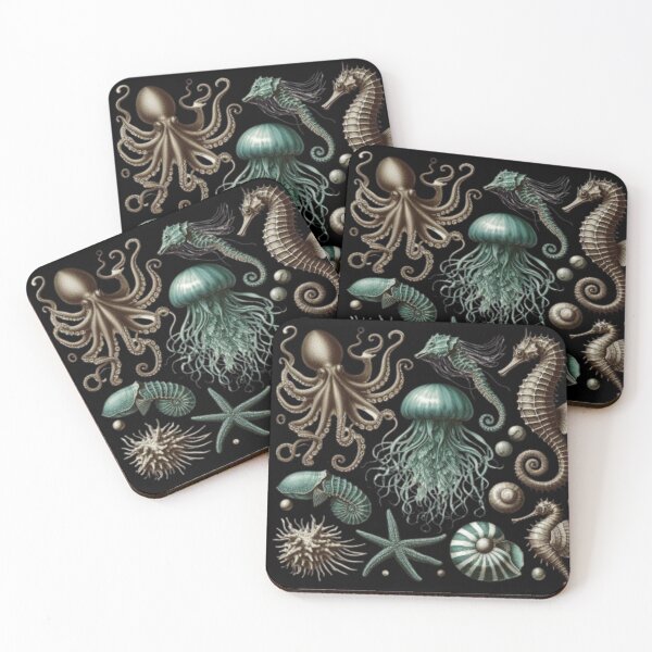 Item preview,  Vintage Marine Biology Sticker Pack - Aesthetic Jellyfish & Shells designed and sold by DODObakr.