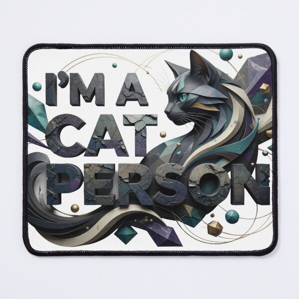 Item preview, Sleek Colorful I'M A CAT PERSON Print designed and sold by dazzlemakers.