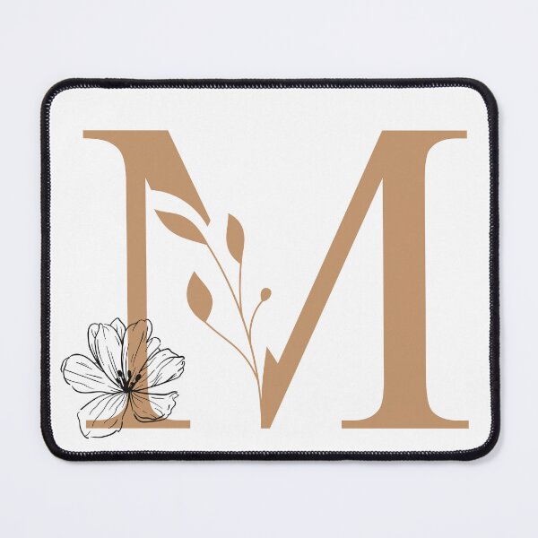 Item preview, Floral Monogram MLetter K Sticker | Elegant Botanical Initial M designed and sold by Mia-sanocean.