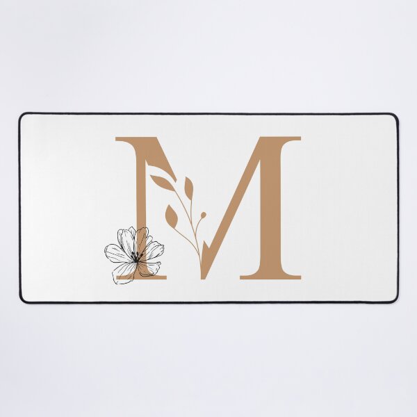 Item preview, Floral Monogram MLetter K Sticker | Elegant Botanical Initial M designed and sold by Mia-sanocean.