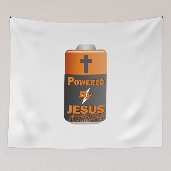 Item preview, Powered By Jesus designed and sold by silverbackmerch.