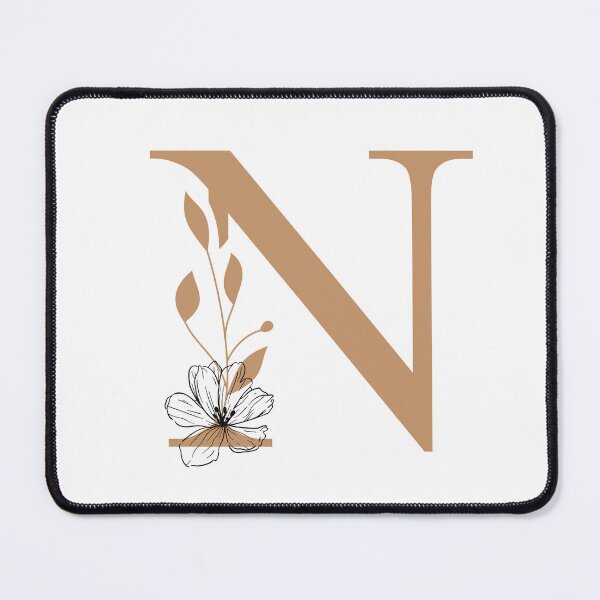 Item preview, Floral Monogram N Letter K Sticker | Elegant Botanical Initial N designed and sold by Mia-sanocean.