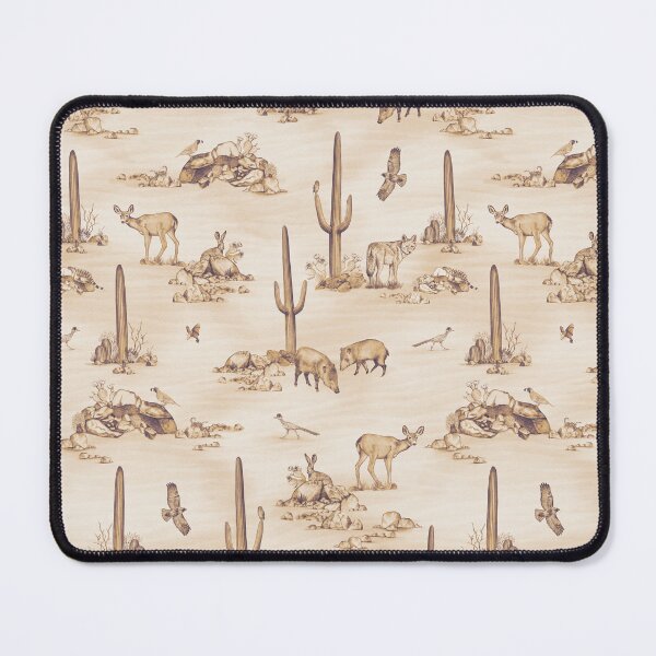 Item preview, Sonoran Desert Wildlife Toile in Sepia designed and sold by somecallmebeth.