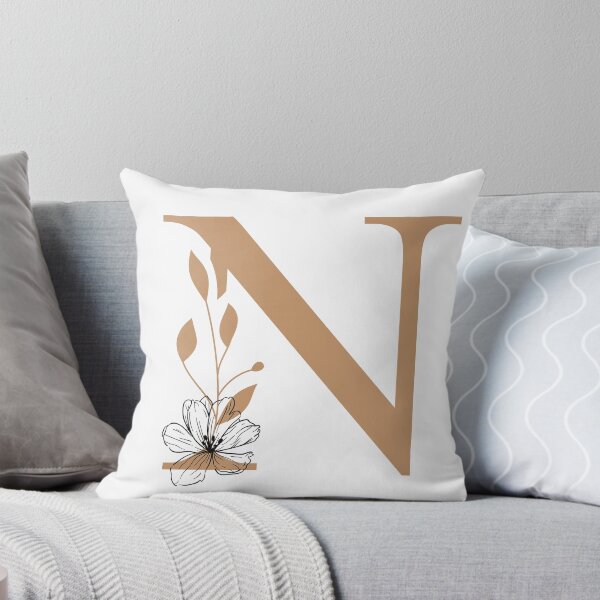 Item preview, Floral Monogram N Letter K Sticker | Elegant Botanical Initial N designed and sold by Mia-sanocean.