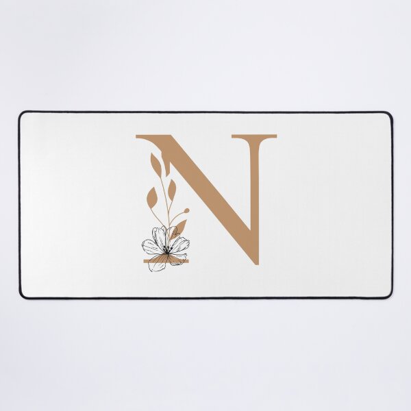 Item preview, Floral Monogram N Letter K Sticker | Elegant Botanical Initial N designed and sold by Mia-sanocean.