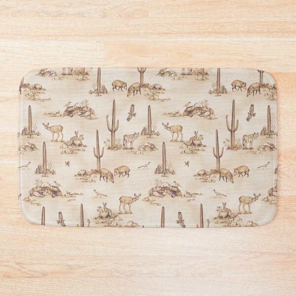 Item preview, Sonoran Desert Wildlife Toile in Sepia designed and sold by somecallmebeth.