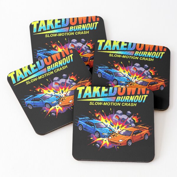Item preview, Takedown Crash Burnout Arcade Video Game Streetwear Tee designed and sold by Senpaiwaves.