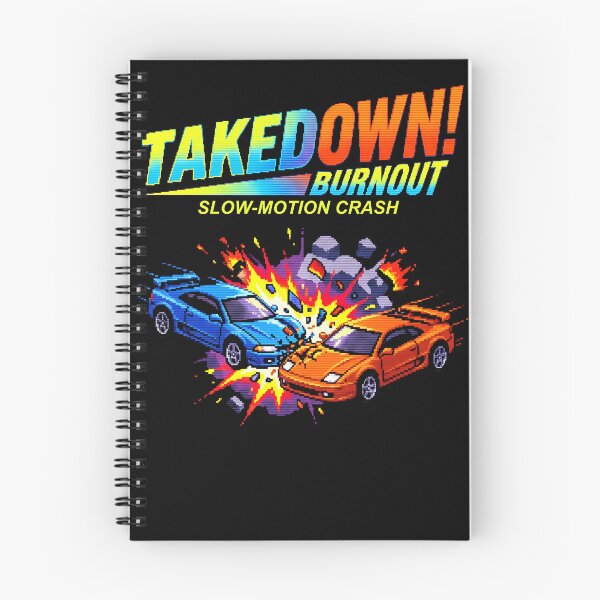 Item preview, Takedown Crash Burnout Arcade Video Game Streetwear Tee designed and sold by Senpaiwaves.