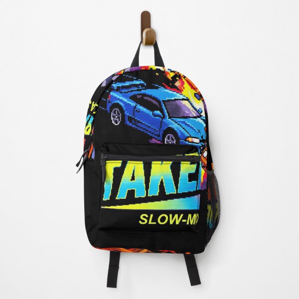 Aperçu de l'œuvre T-shirt streetwear Takedown Crash Burnout, jeu vidéo d'arcade créée et vendue par Senpaiwaves.