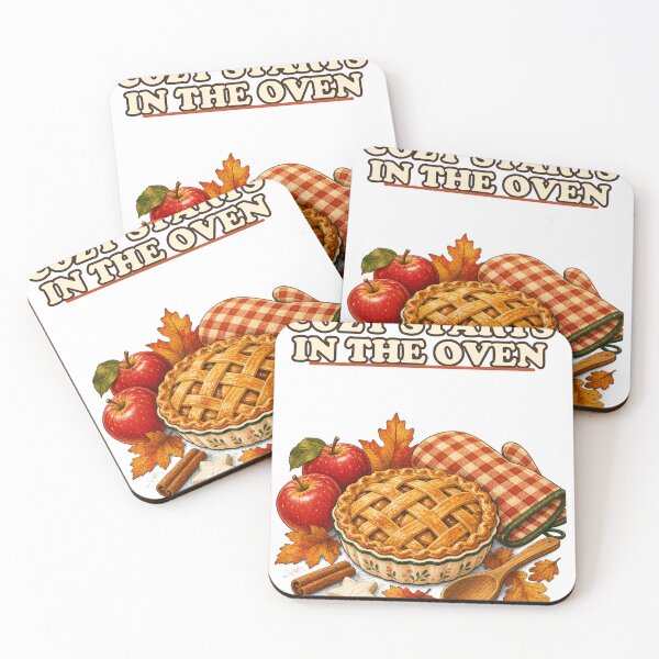 Item preview, Cozy Autumn Apple Pie Baking Illustration designed and sold by CheerfulNest.