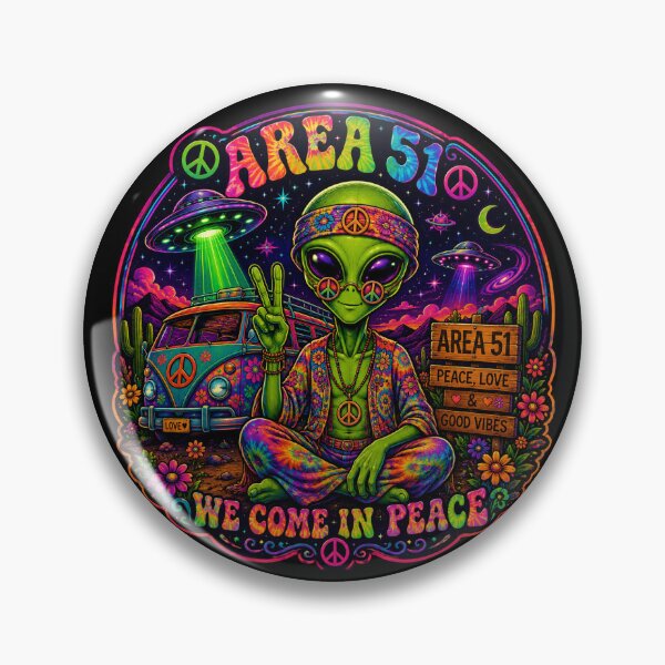 Artikelvorschau, Hippie-Alien-Area 51 entworfen und verkauft von GyspySoulStudio.