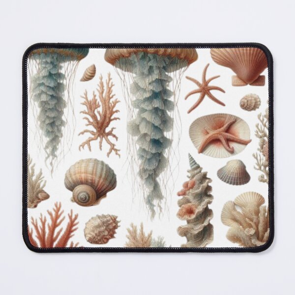 Item preview, Vintage Marine Biology Tapestry | Dark Academia Ocean Laboratory | Ernst Haeckel Scientific Illustration Wall Art designed and sold by DODObakr.