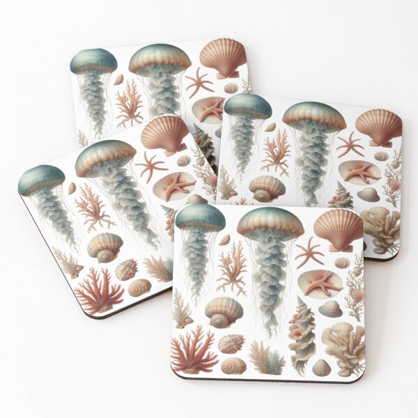 Item preview, Vintage Marine Biology Tapestry | Dark Academia Ocean Laboratory | Ernst Haeckel Scientific Illustration Wall Art designed and sold by DODObakr.