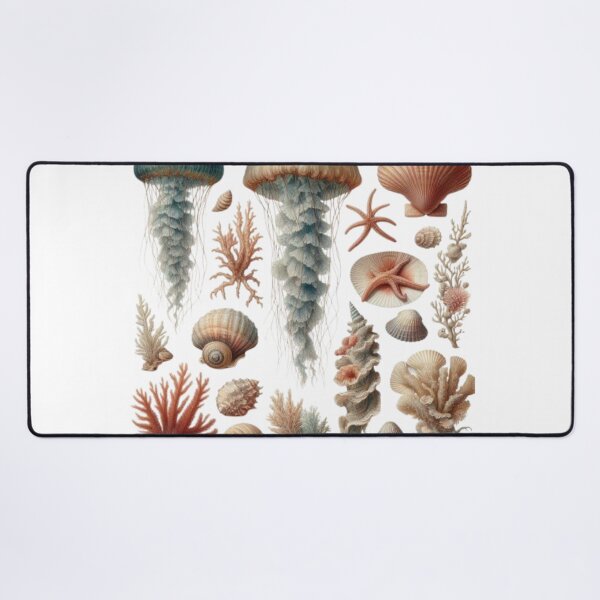 Item preview, Vintage Marine Biology Tapestry | Dark Academia Ocean Laboratory | Ernst Haeckel Scientific Illustration Wall Art designed and sold by DODObakr.