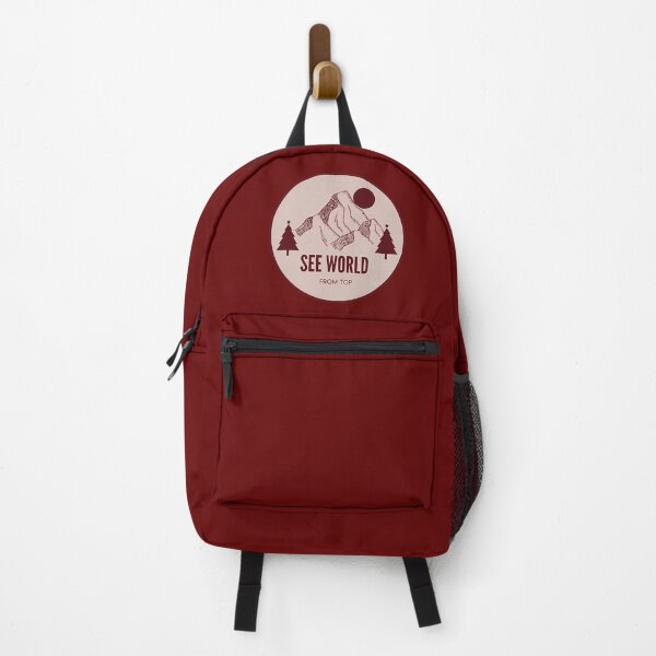 Item preview, See World From Top Vintage Mountain Badge designed and sold by TheStickGraph.