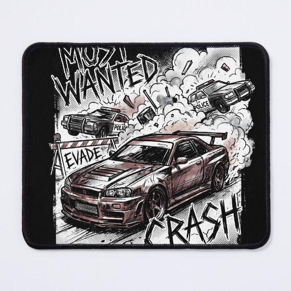 Item preview, Police Pursuit Need for Speed Most Wanted Grunge Gamer Graphic Tee designed and sold by Senpaiwaves.