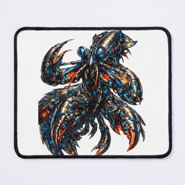 Item preview, Steel Mantis Shrimp V5 | Premium Cybernetic Mechanical Mantis Shrimp | Futuristic Industrial Sea Beast designed and sold by SteelCoat Studio.