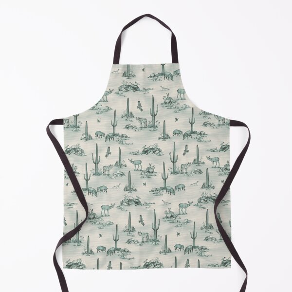 Item preview, Sonoran Desert Wildlife Toile in Teal designed and sold by somecallmebeth.