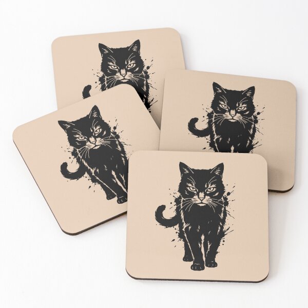 Item preview, Angry Cat Minimalist Art.  designed and sold by OmikronStore.