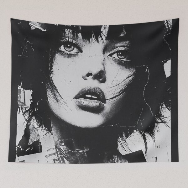 Item preview, Collage Portrait Black and White Grunge designed and sold by Design Atlas.