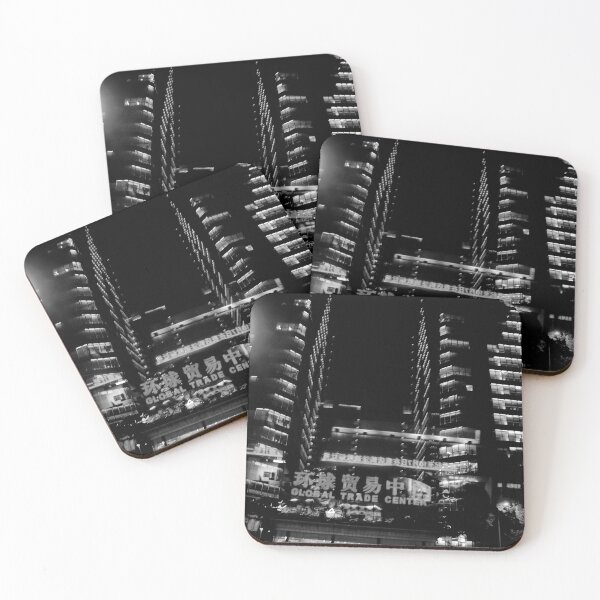 Item preview, Beijing City Lights in Black and White designed and sold by Empathetic-Psychopath.