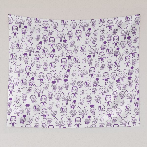 Item preview, JTHM pattern purple designed and sold by lucid.daydreaming.art.