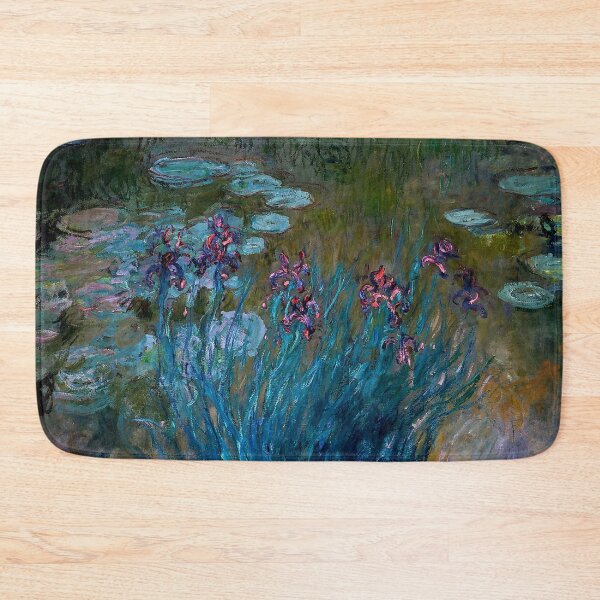Item preview, Monet Water Lilies and Irises Giverny Garden Art (1917) designed and sold by PureVintageLove.